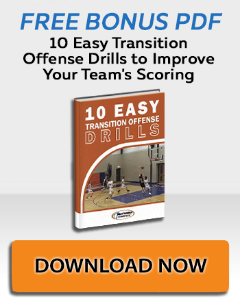 Fast Break Basketball Offense - Carolina Secondary Break